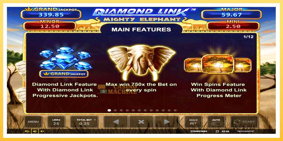 Diamond Link: Mighty Elephant: ပိုက်ဆံအတွက်ကစား, ပုံ 3