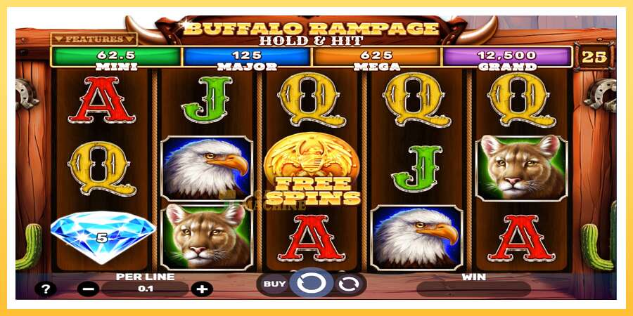 Buffalo Rampage Hold & Hit: ပိုက်ဆံအတွက်ကစား, ပုံ 2