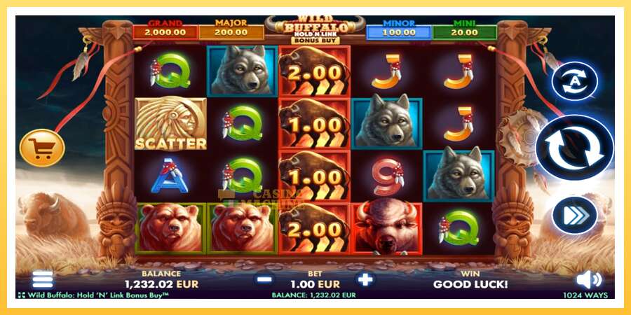 Wild Buffalo Hold N Link Bonus Buy: ပိုက်ဆံအတွက်ကစား, ပုံ 2