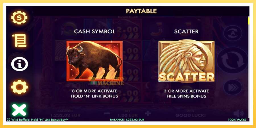 Wild Buffalo Hold N Link Bonus Buy: ပိုက်ဆံအတွက်ကစား, ပုံ 4