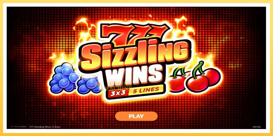 777 Sizzling Wins: 5 Lines: ပိုက်ဆံအတွက်ကစား, ပုံ 1