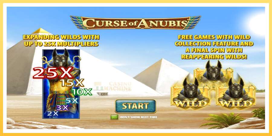 Curse of Anubis: ပိုက်ဆံအတွက်ကစား, ပုံ 1