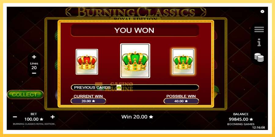 Burning Classics Royal Edition: ပိုက်ဆံအတွက်ကစား, ပုံ 5