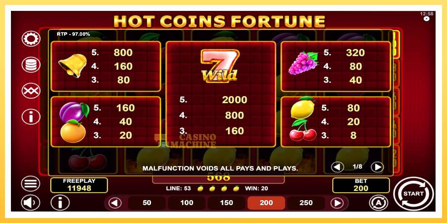 Hot Coins Fortune: ပိုက်ဆံအတွက်ကစား, ပုံ 5