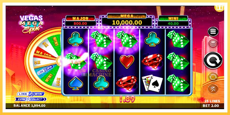 Vegas Mega Spin: ပိုက်ဆံအတွက်ကစား, ပုံ 2