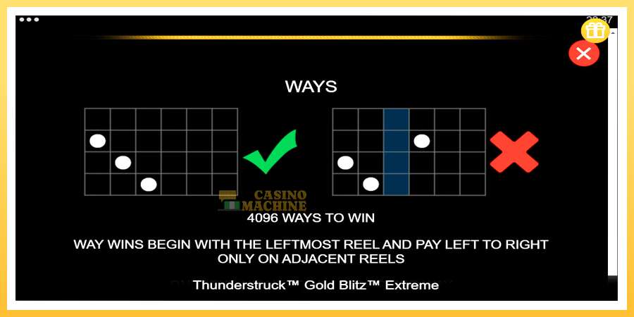 Thunderstruck Gold Blitz Extreme: ပိုက်ဆံအတွက်ကစား, ပုံ 7