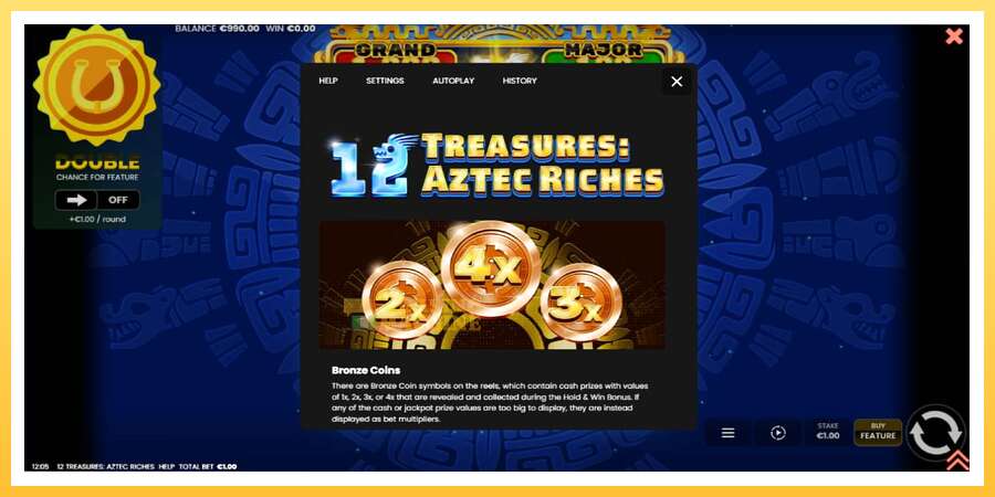 12 Treasures: Aztec Riches: ပိုက်ဆံအတွက်ကစား, ပုံ 5