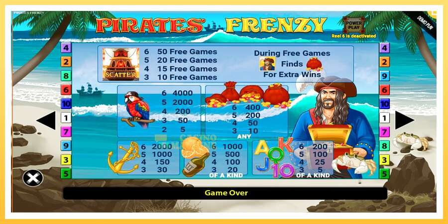 Pirates Frenzy: ပိုက်ဆံအတွက်ကစား, ပုံ 6