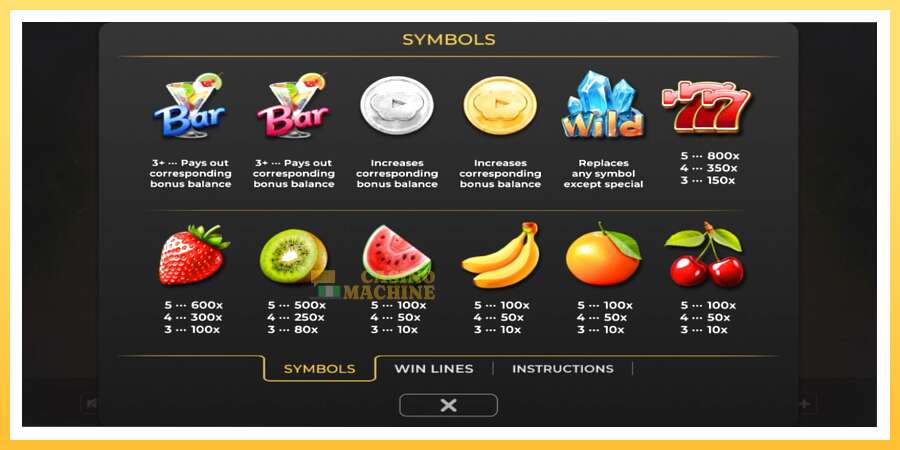 Fruit Cocktail Coin Chase: ပိုက်ဆံအတွက်ကစား, ပုံ 3