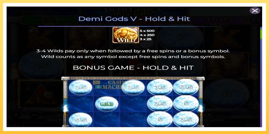 Demi Gods V Hold & Hit: ပိုက်ဆံအတွက်ကစား, ပုံ 4