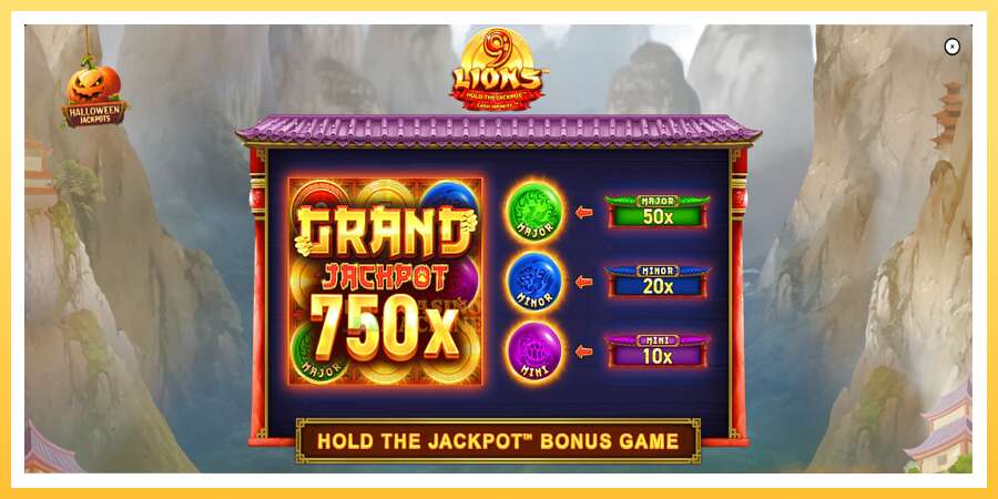 9 Lions Halloween Jackpots: ပိုက်ဆံအတွက်ကစား, ပုံ 1