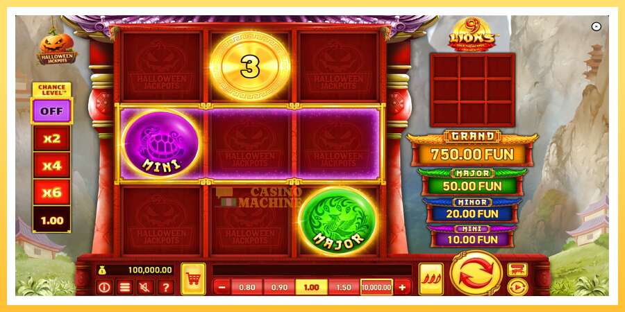 9 Lions Halloween Jackpots: ပိုက်ဆံအတွက်ကစား, ပုံ 2