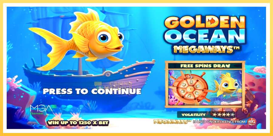 Golden Ocean Megaways: ပိုက်ဆံအတွက်ကစား, ပုံ 1