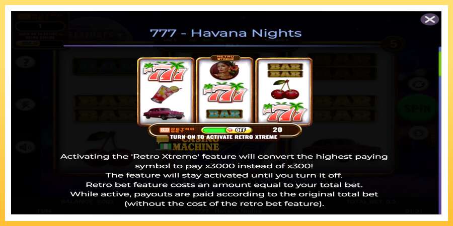 777 - Havana Nights: ပိုက်ဆံအတွက်ကစား, ပုံ 4