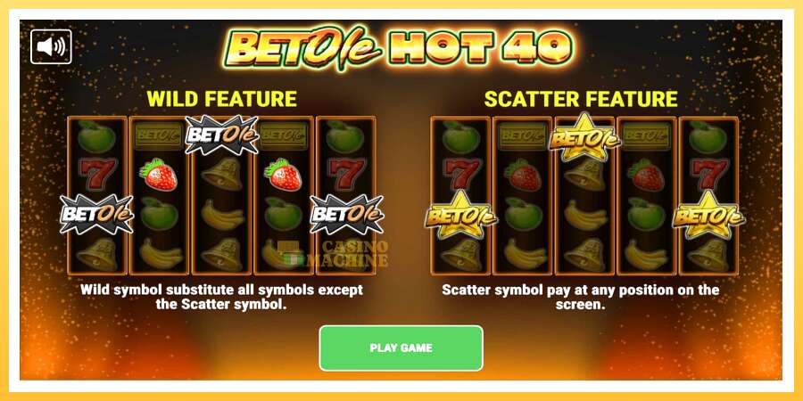 Bet Ole Hot 40: ပိုက်ဆံအတွက်ကစား, ပုံ 1