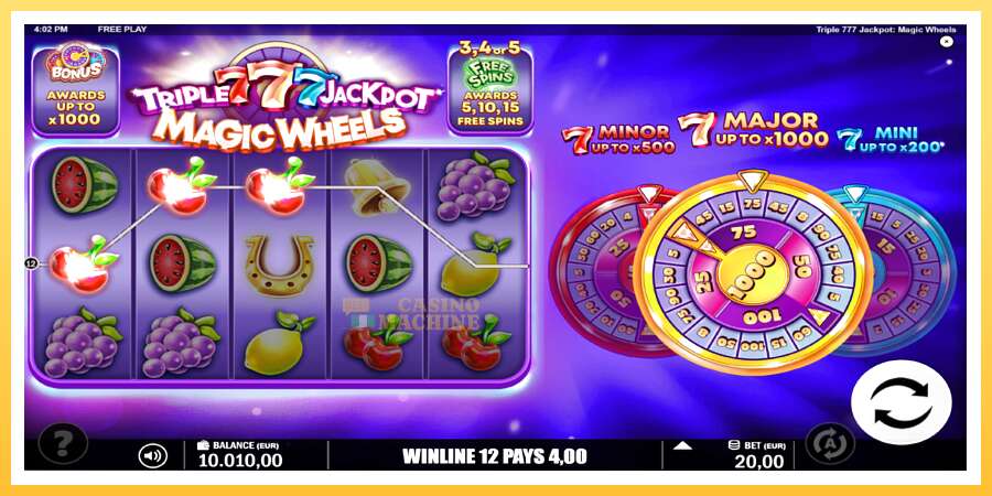 Triple 777 Jackpot Magic Wheels: ပိုက်ဆံအတွက်ကစား, ပုံ 4