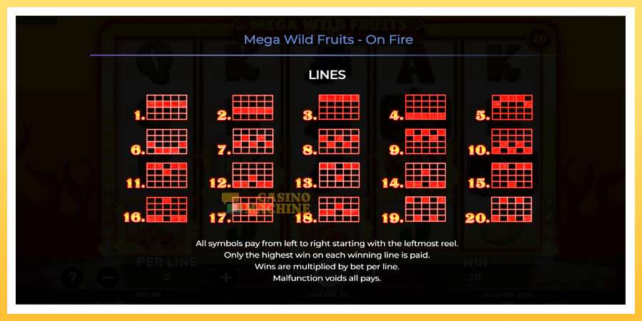 Mega Wild Fruits - On Fire: ပိုက်ဆံအတွက်ကစား, ပုံ 7