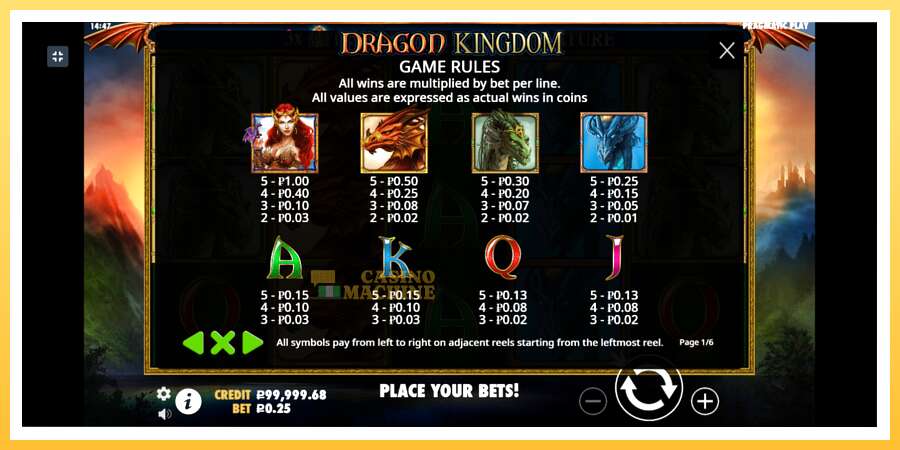 Dragon Kingdom: ပိုက်ဆံအတွက်ကစား, ပုံ 4