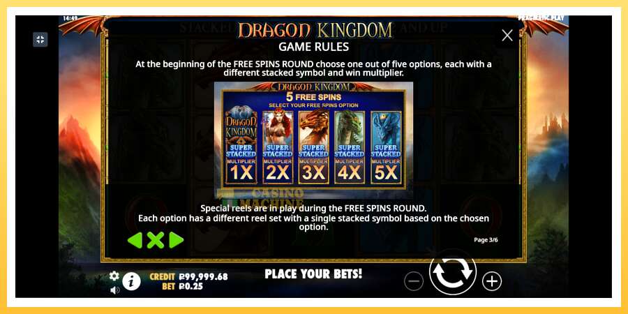 Dragon Kingdom: ပိုက်ဆံအတွက်ကစား, ပုံ 6