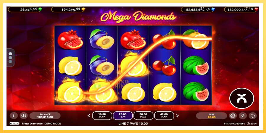 Mega Diamonds: ပိုက်ဆံအတွက်ကစား, ပုံ 3