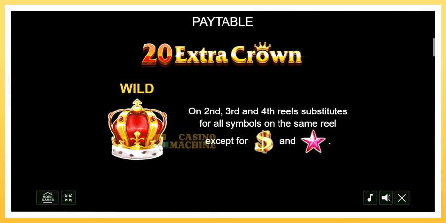 20 Extra Crown: ပိုက်ဆံအတွက်ကစား, ပုံ 5