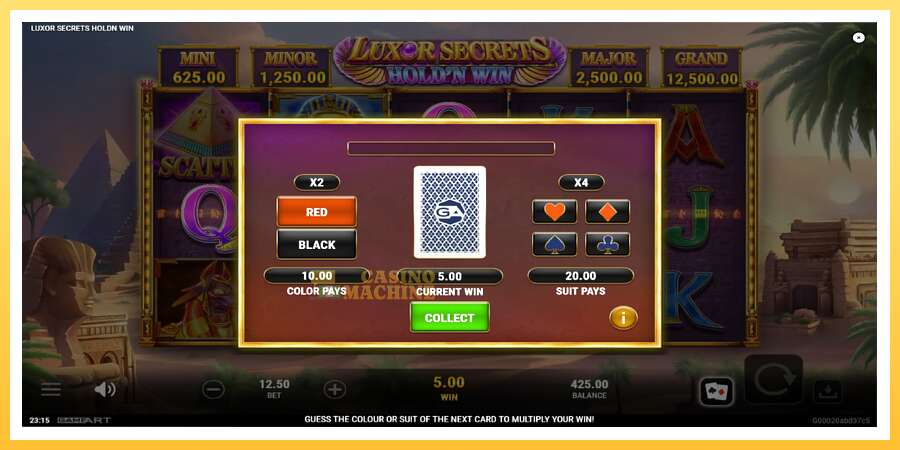 Luxor Secrets Holdn Win: ပိုက်ဆံအတွက်ကစား, ပုံ 4