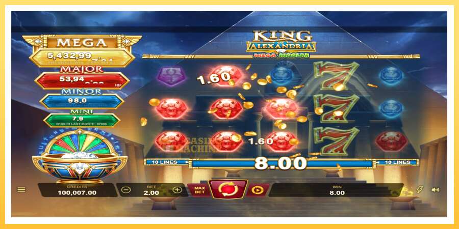 King of Alexandria Mega Moolah: ပိုက်ဆံအတွက်ကစား, ပုံ 2