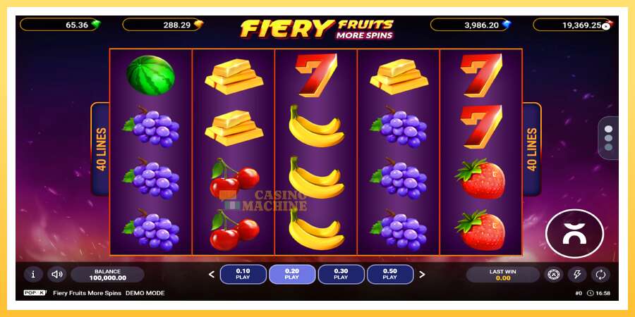 Fiery Fruits More Spins: ပိုက်ဆံအတွက်ကစား, ပုံ 1