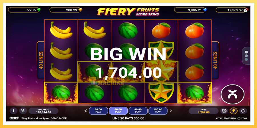 Fiery Fruits More Spins: ပိုက်ဆံအတွက်ကစား, ပုံ 4