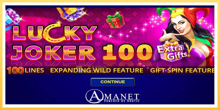 Lucky Joker 100 Extra Gifts: ပိုက်ဆံအတွက်ကစား, ပုံ 1