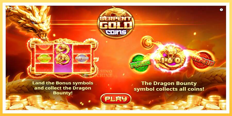 Serpent Gold Coins: ပိုက်ဆံအတွက်ကစား, ပုံ 1