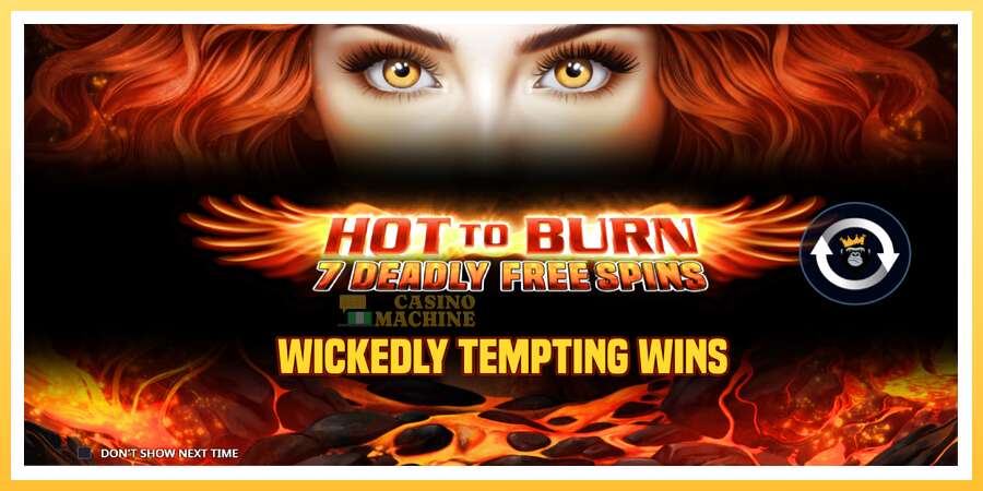 Hot to Burn - 7 Deadly Free Spins: ပိုက်ဆံအတွက်ကစား, ပုံ 1