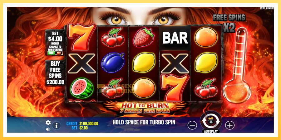 Hot to Burn - 7 Deadly Free Spins: ပိုက်ဆံအတွက်ကစား, ပုံ 2