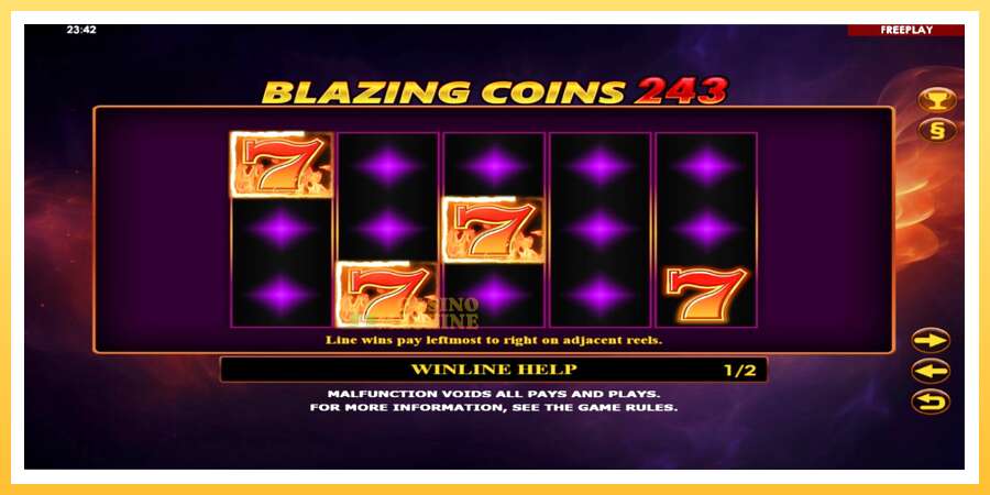 Blazing Coins 243: ပိုက်ဆံအတွက်ကစား, ပုံ 5