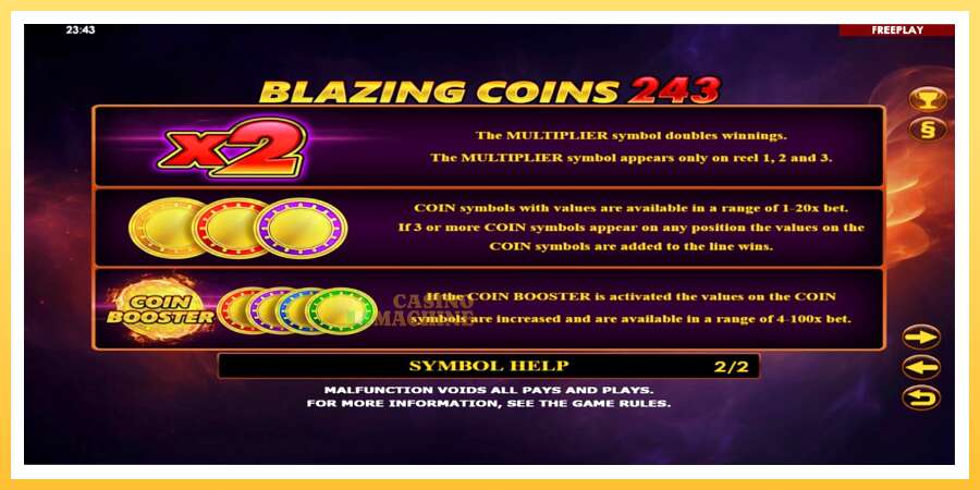 Blazing Coins 243: ပိုက်ဆံအတွက်ကစား, ပုံ 6