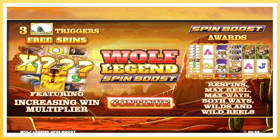 Wolf Legend Spin Boost: ပိုက်ဆံအတွက်ကစား, ပုံ 1