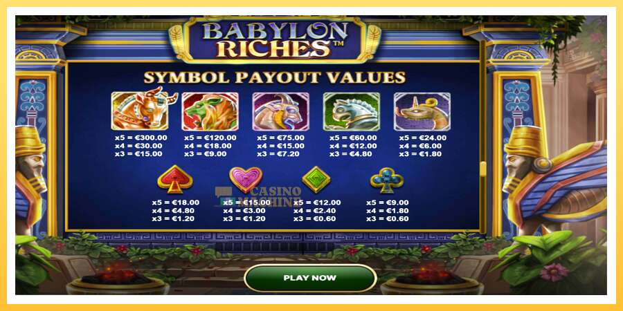 Babylon Riches: ပိုက်ဆံအတွက်ကစား, ပုံ 6