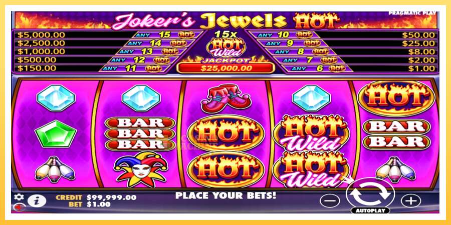 Jokers Jewels Hot: ပိုက်ဆံအတွက်ကစား, ပုံ 1