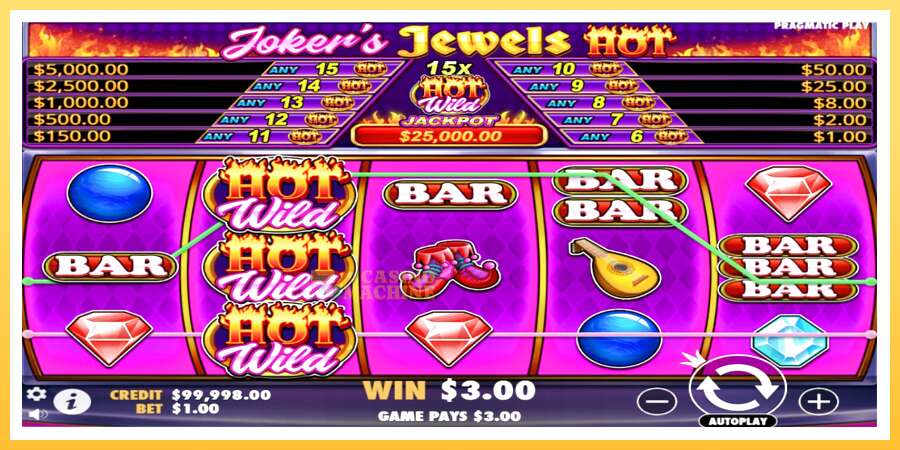 Jokers Jewels Hot: ပိုက်ဆံအတွက်ကစား, ပုံ 2