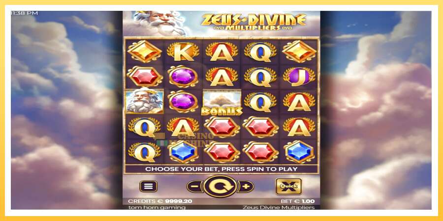 Zeus Divine Multipliers: ပိုက်ဆံအတွက်ကစား, ပုံ 2