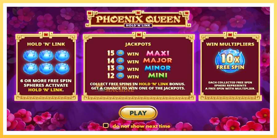 Phoenix Queen Hold N Link: ပိုက်ဆံအတွက်ကစား, ပုံ 1