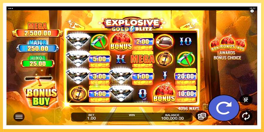 Explosive Gold Blitz: ပိုက်ဆံအတွက်ကစား, ပုံ 1