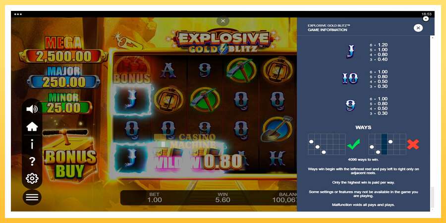 Explosive Gold Blitz: ပိုက်ဆံအတွက်ကစား, ပုံ 7