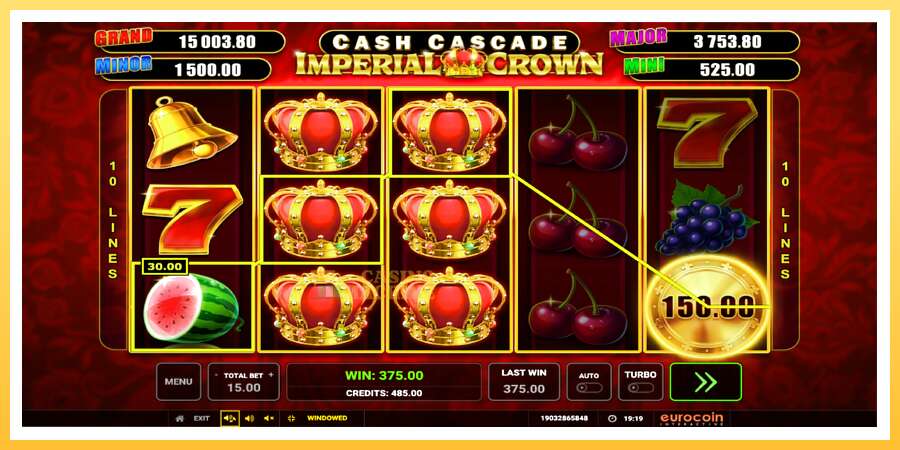 Cash Cascade Imperial Crown: ပိုက်ဆံအတွက်ကစား, ပုံ 2