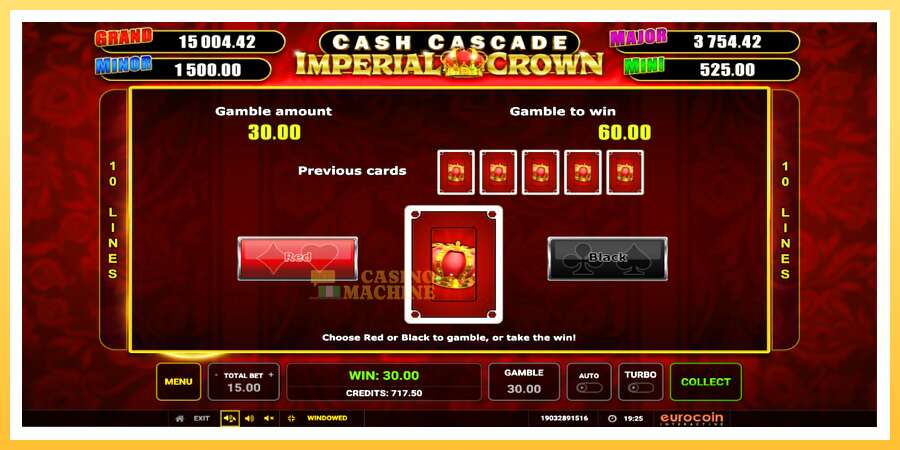 Cash Cascade Imperial Crown: ပိုက်ဆံအတွက်ကစား, ပုံ 4