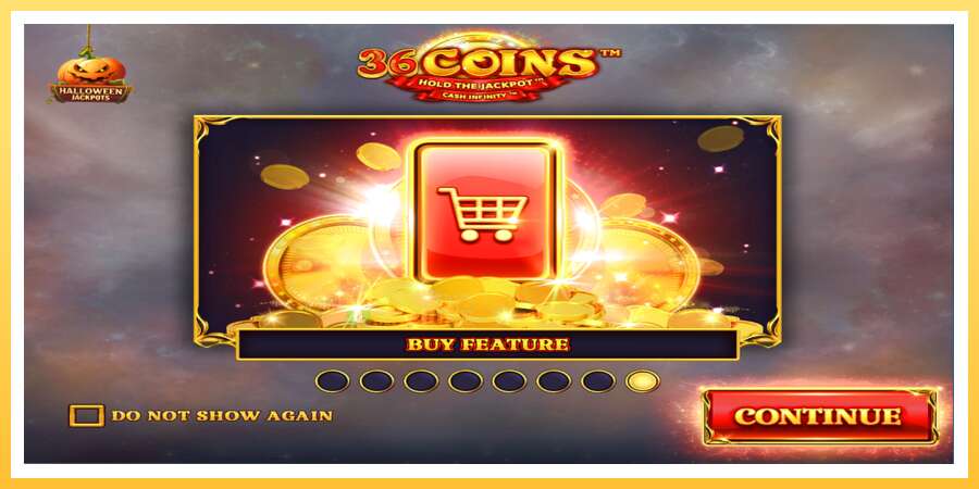 36 Coins Halloween Jackpots: ပိုက်ဆံအတွက်ကစား, ပုံ 1