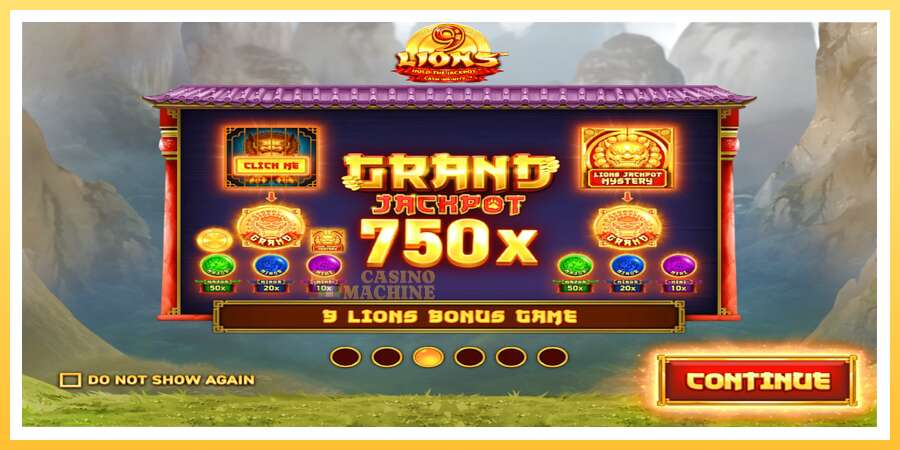 9 Lions: Hold The Jackpot: ပိုက်ဆံအတွက်ကစား, ပုံ 1