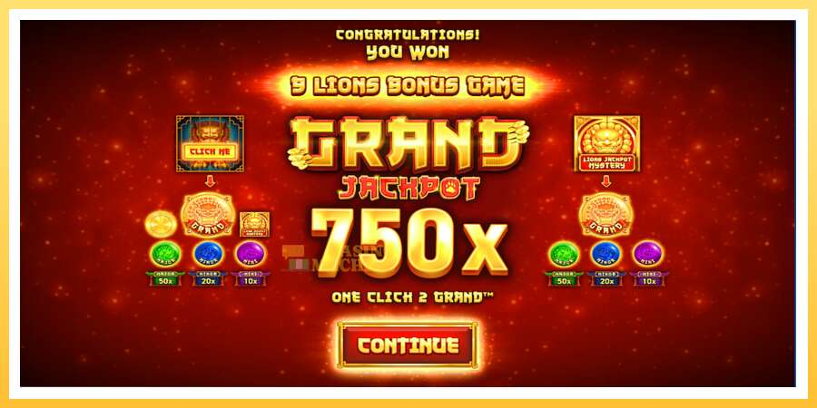 9 Lions: Hold The Jackpot: ပိုက်ဆံအတွက်ကစား, ပုံ 2