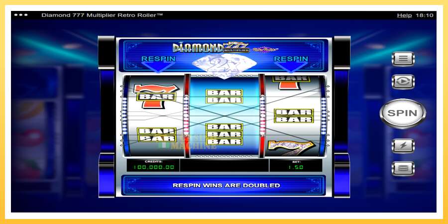 Diamond 777 Multiplier Retro Roller: ပိုက်ဆံအတွက်ကစား, ပုံ 2