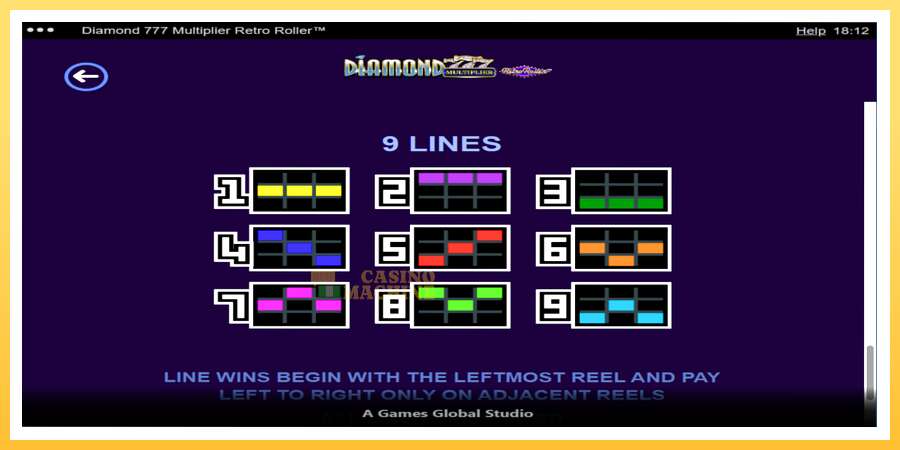 Diamond 777 Multiplier Retro Roller: ပိုက်ဆံအတွက်ကစား, ပုံ 7